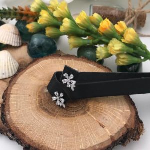 Altın Kaplama Beyaz Swarovski Taşlı Küpe BKP017